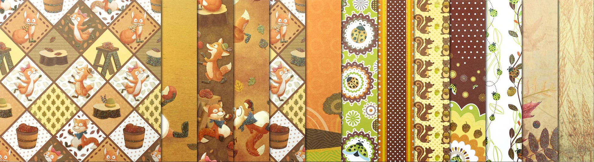 Villem Design Paper Pack Glitter "Woodland" URSUS®