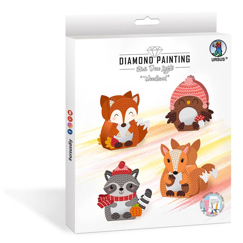 Villem Diamond Painting Mini Deco Lights "Woodland" URSUS®