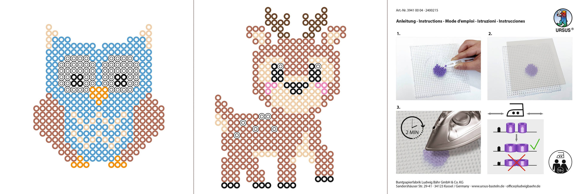 Villem Iron-on bead set "Forest Animals" URSUS®