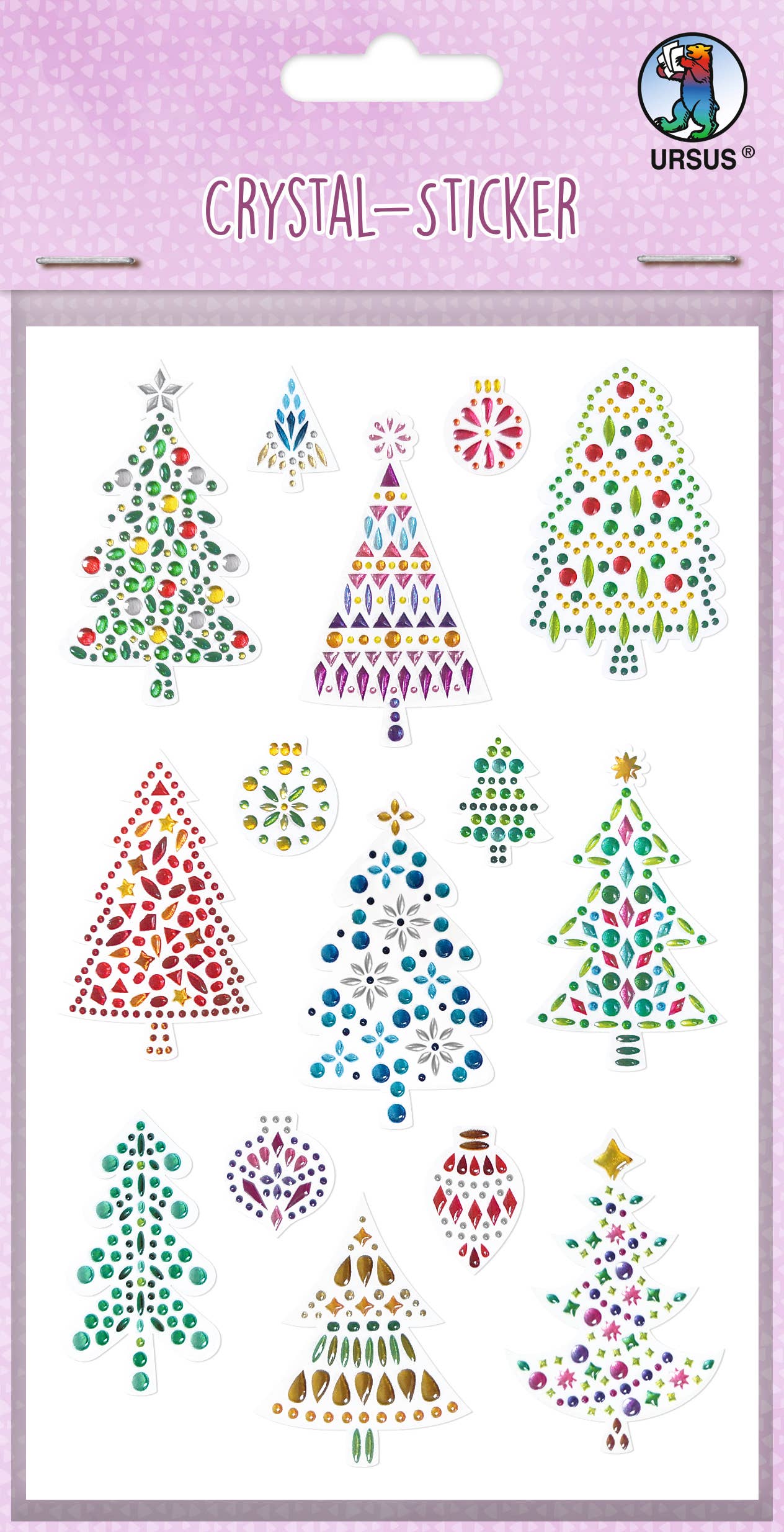 Villem Jõulukuuse teemalised kleebised 15 tk URSUS®