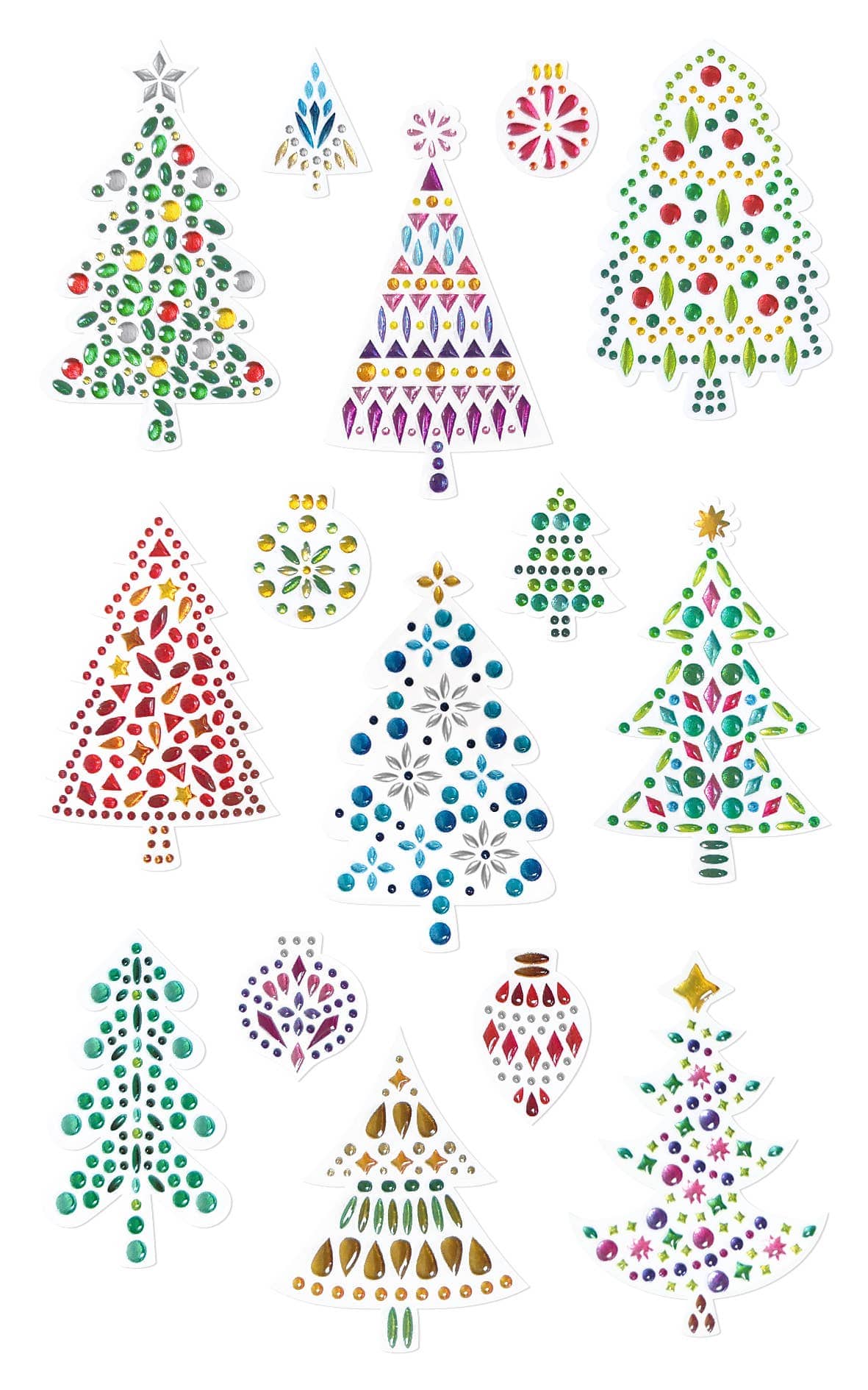 Villem Jõulukuuse teemalised kleebised 15 tk URSUS®