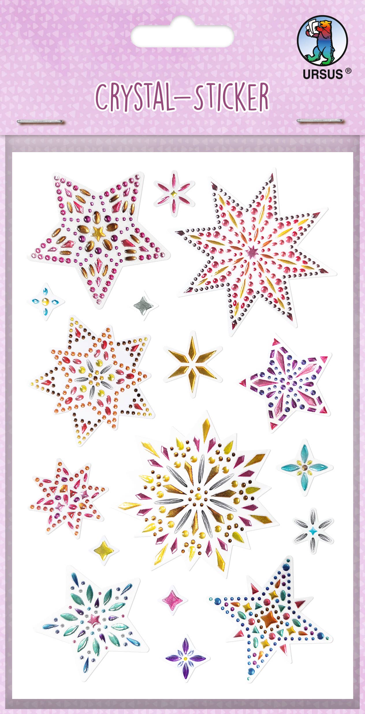Villem Jõulutähekesed kristallkleebised 17 tk URSUS®