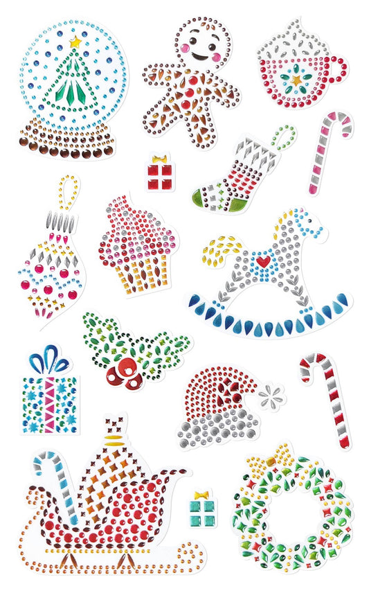 Villem Jõuluteemalised kristallkleebised 16 tk URSUS®