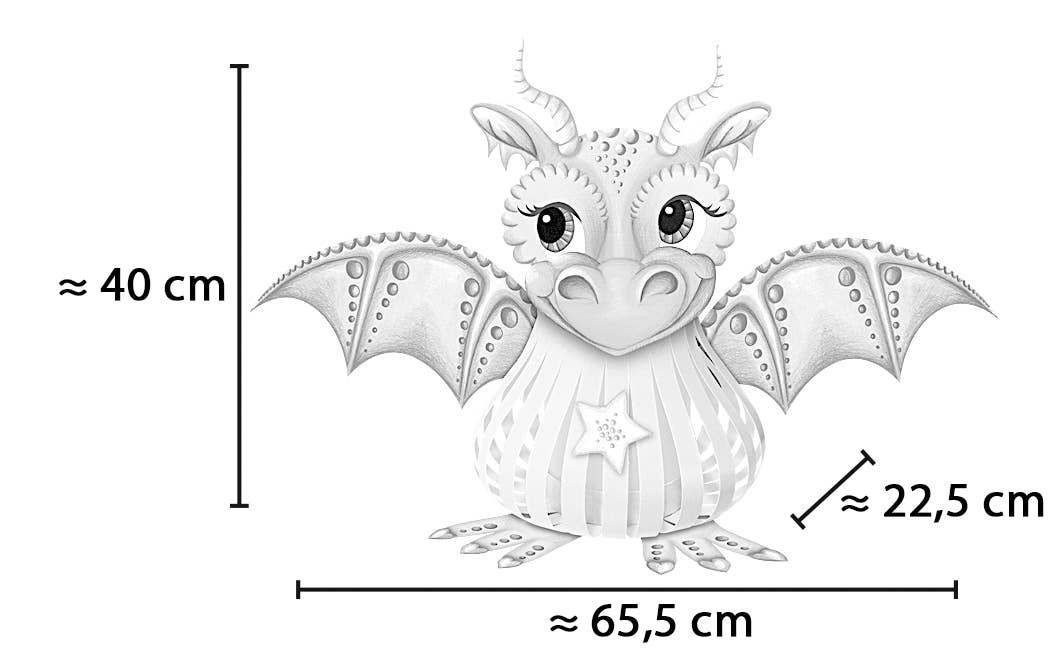 Villem Lantern craft kit (landscape) “Dragon Lady” URSUS®