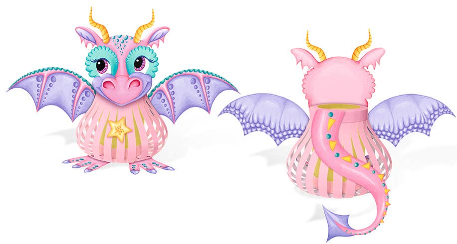 Villem Lantern craft kit (landscape) “Dragon Lady” URSUS®