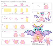 Villem Lantern craft kit (landscape) “Dragon Lady” URSUS®