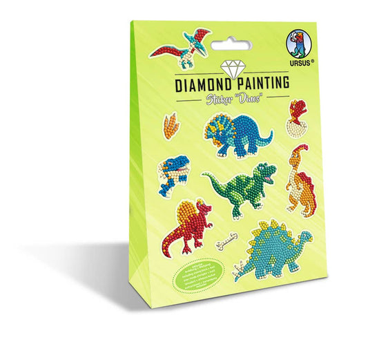 Villem Teemantmosaiigi kleebiste loovkomplekt - Dinosaurused URSUS®