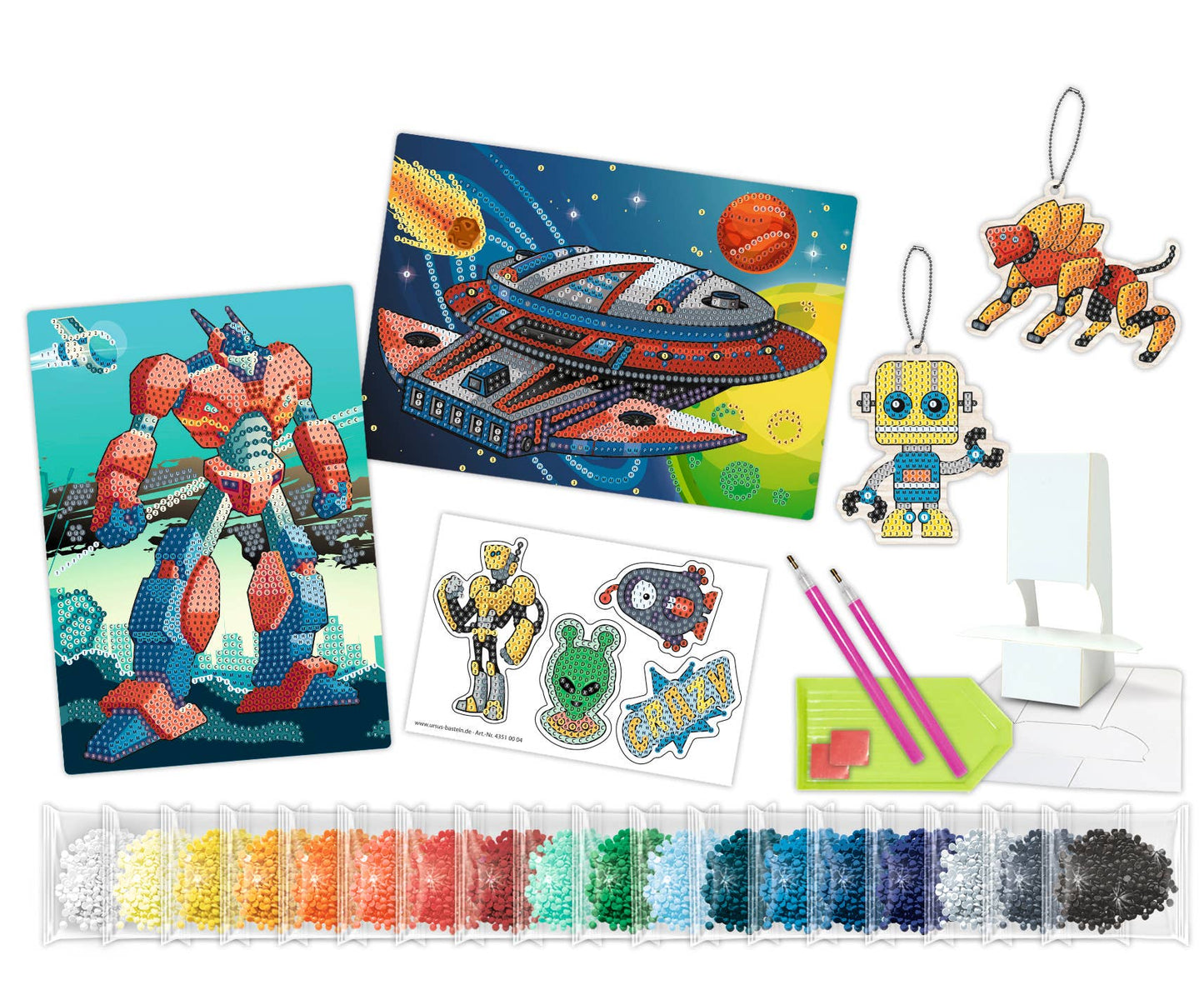 Villem Teemantmosaiigi kleebiste loovkomplekt Galaxy URSUS®