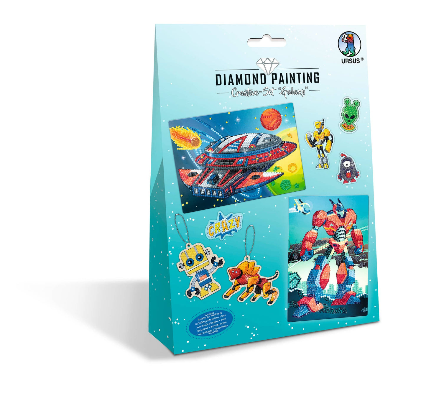 Villem Teemantmosaiigi kleebiste loovkomplekt Galaxy URSUS®