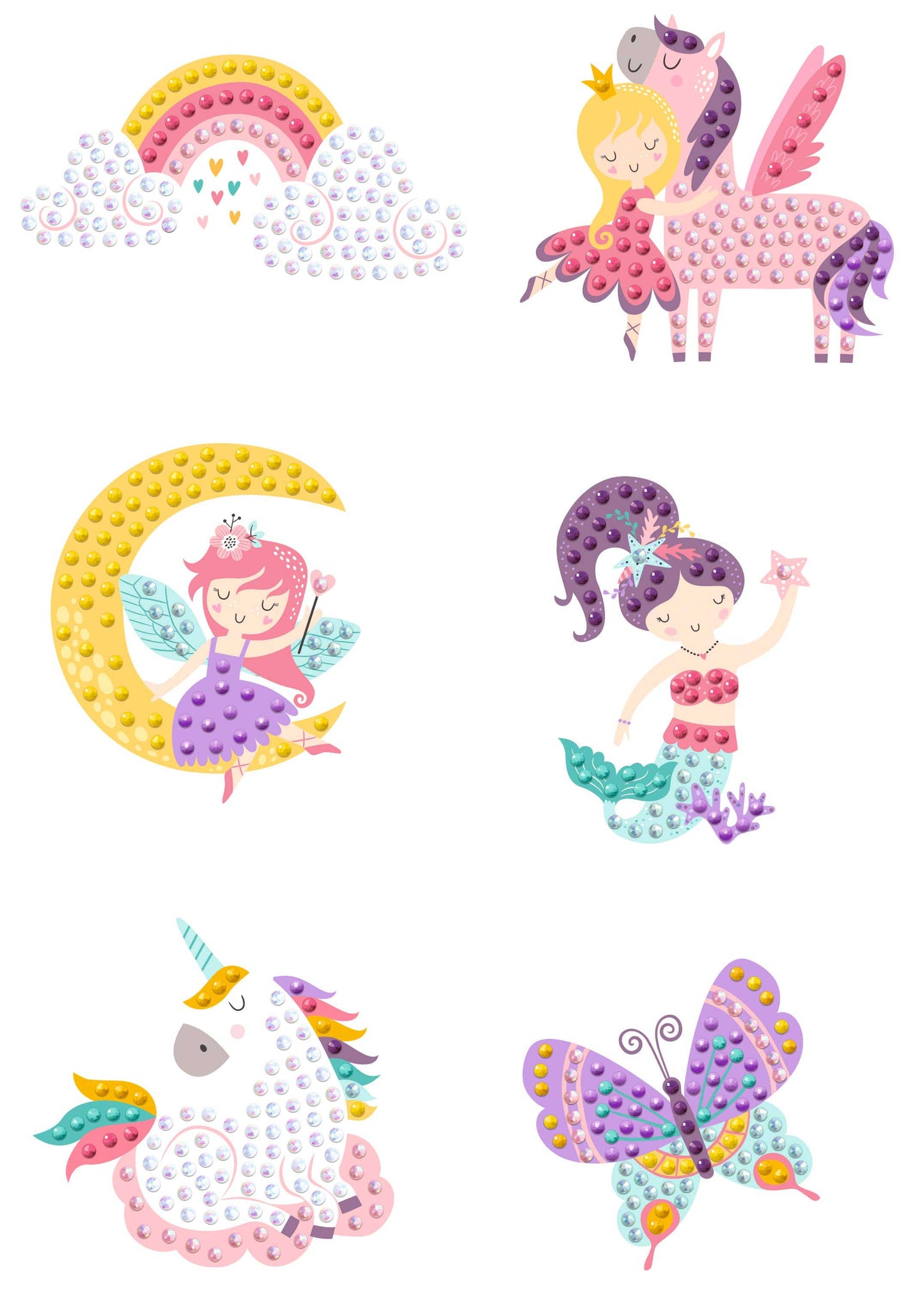 Villem Teemantmosaiigi kleebiste loovkomplekt - Muinasjutt URSUS®