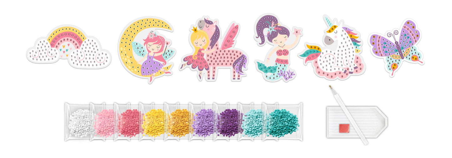 Villem Teemantmosaiigi kleebiste loovkomplekt - Muinasjutt URSUS®