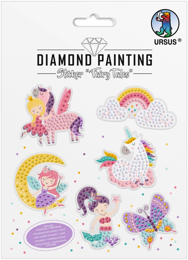 Villem Teemantmosaiigi kleebiste loovkomplekt - Muinasjutt URSUS®