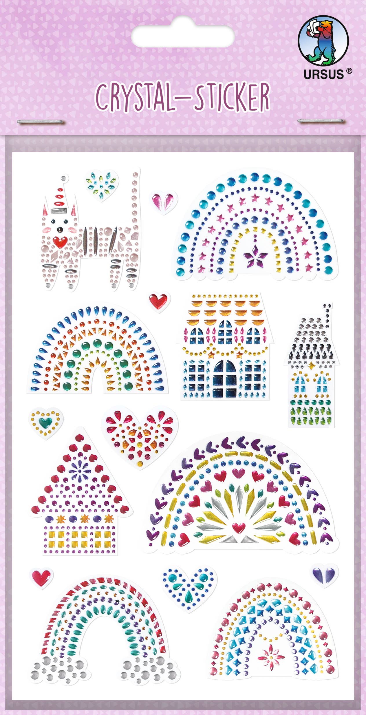 Villem Vikerkaared kristallkleebised 17 tk URSUS®