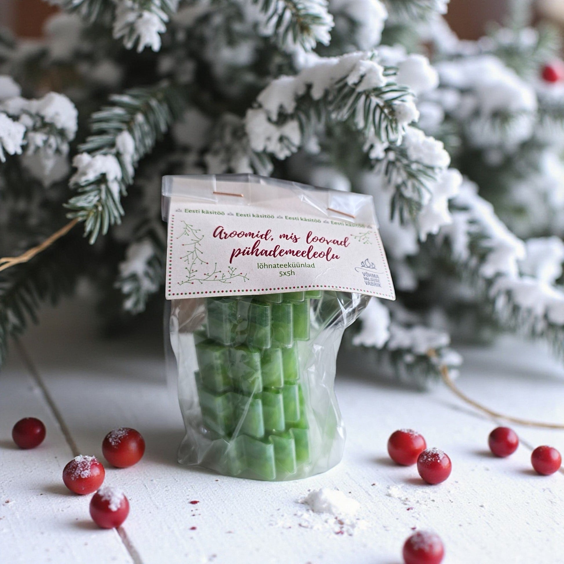 Villem Lõhnateeküünlad kuusk 5tk Võhma Valgusevabrik