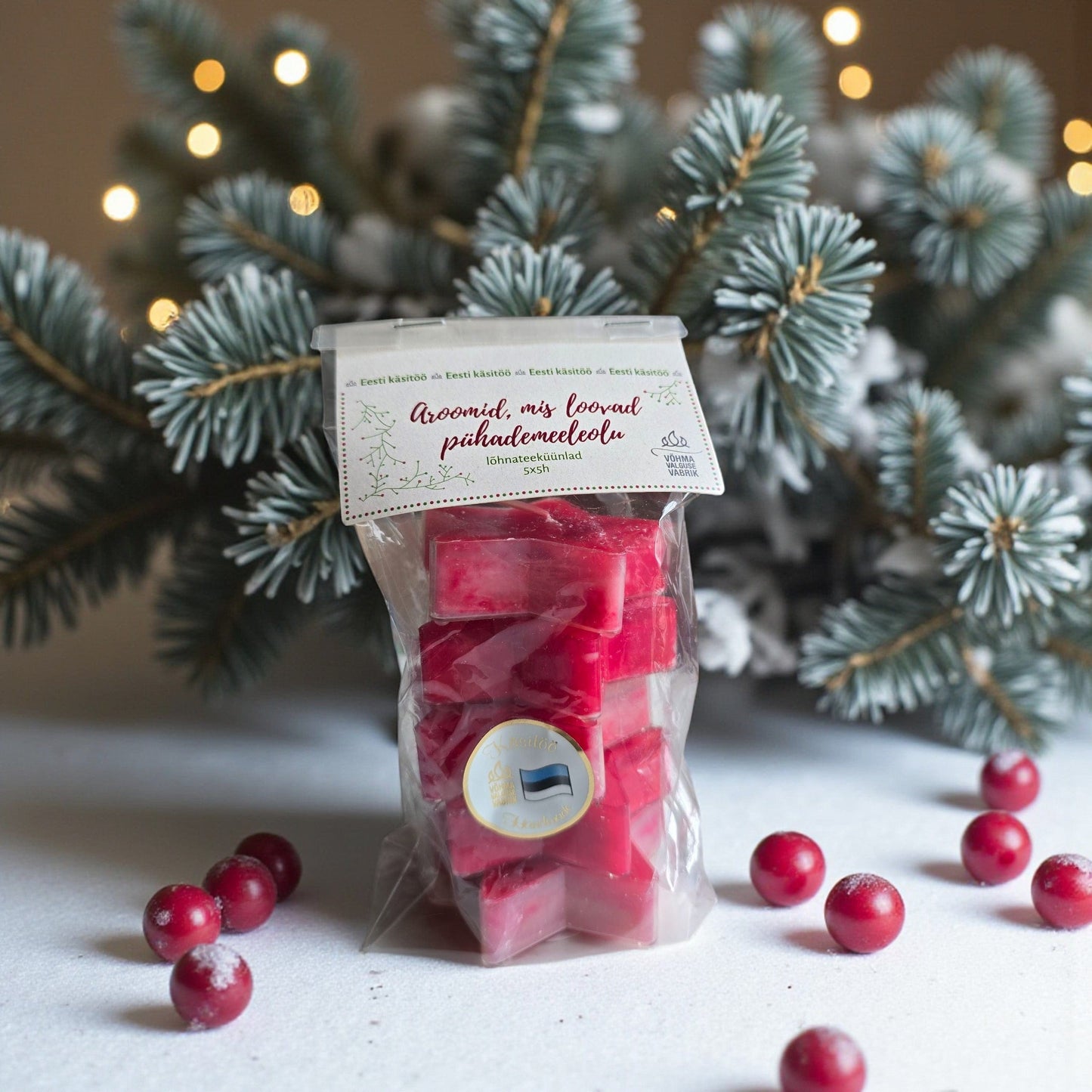 Villem Lõhnateeküünlad täht 5tk Võhma Valgusevabrik